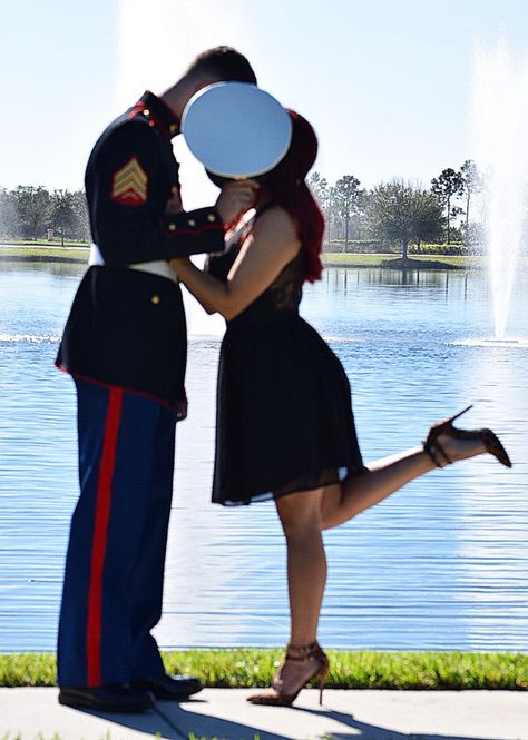 Marine corps photo shoot, engagement photos, usmc, marine and wife, marine corps engagement Marine Engagement Photos, Navy Couple Photoshoot, Marine Corps Couple Pictures, Marine Wedding Photos, Marine Girlfriend Pictures, Military Couple Photography, Navy Couple, Usmc Wedding, Marine Corps Wedding