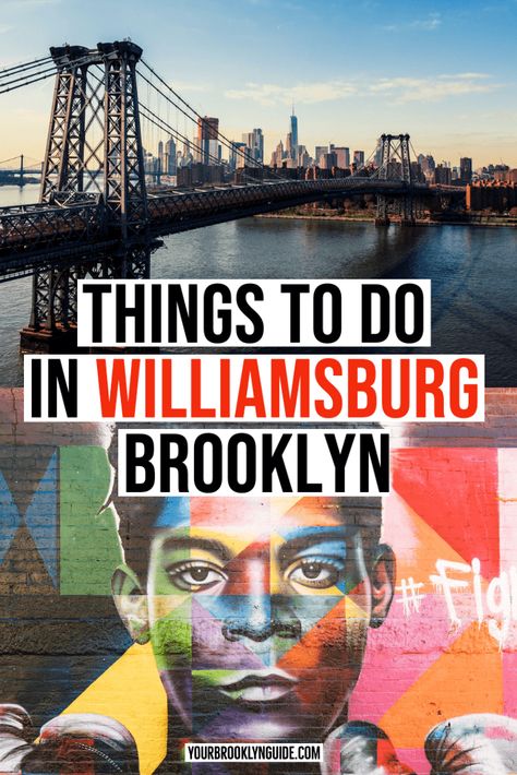 Brooklyn Things To Do, Brooklyn Restaurants, Brooklyn Guide, Nyc Sightseeing, Williamsburg New York, Williamsburg Nyc, Brooklyn Williamsburg, Brooklyn Photography, Nyc Attractions