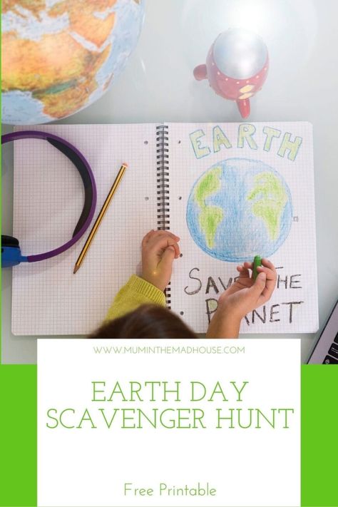 Earth Day Scavenger Hunt Earth Day Scavenger Hunt, Bored Jar, Washi Tape Crafts, Scavenger Hunt For Kids, Baking Party, Autumn Crafts, Fathers Day Crafts, Tape Crafts, Childrens Crafts