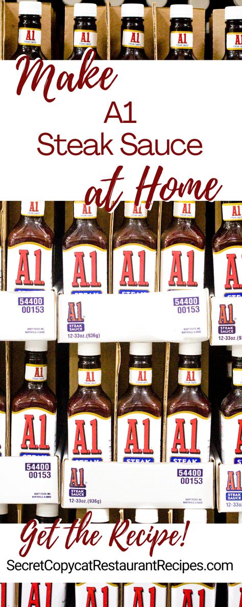 A1 Steak Sauce Secret Recipe Homemade A-1 Steak Sauce, A-1 Sauce Recipes, A 1 Steak Sauce Recipes, Homemade Steak Sauce Easy, Home Made Steak Sauce Recipe, Diy Steak Sauce, Worchester Sauce Recipe, Steak Sauce Recipe Easy, Sauces For Steak