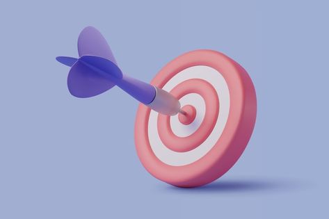 Blue dart hit on center of target, the s... | Premium Vector #Freepik #vector #dart #target-board #target-3d #arrow-target 3d Arrow, Arrow Target, Target Icon, Target Image, Blue Dart, Art With Meaning, Funny Emoji Faces, Calligraphy Set, 3d Png