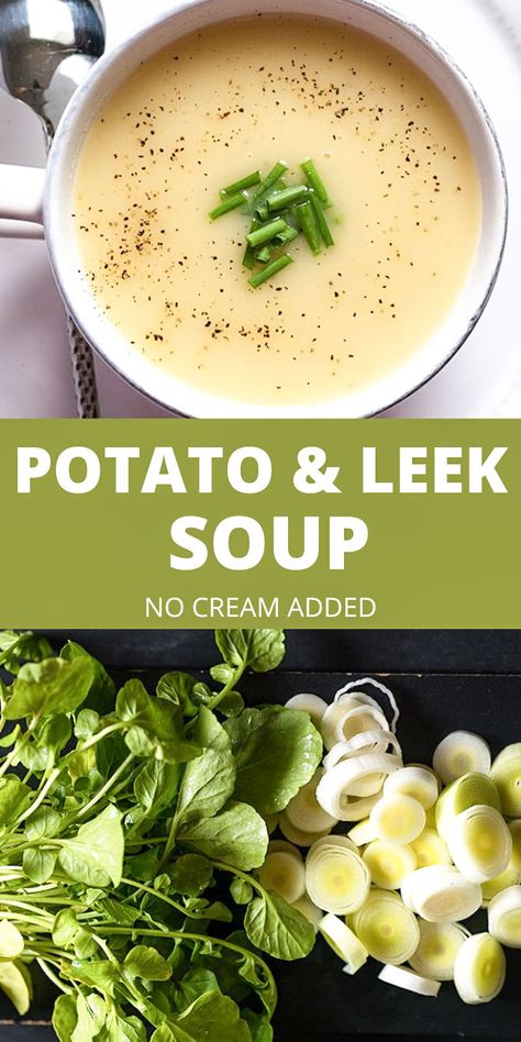 Soup Leek, Classic Potato Soup Recipe, Leeks And Potatoes, Potato Leek Soup Recipe, Creamy Potato Leek Soup, Potato And Leek Soup, Chicken Broth Soup, Leeks Soup Recipes, Soup Maker Recipes