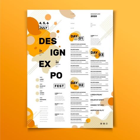 Event programming design poster template... | Free Vector #Freepik #freevector #flyer #poster #design #template Programming Design, Event Poster Template, Poster Template Free, Fashion Poster Design, Pamphlet Design, Event Poster Design, Magazine Layout Design, Event Flyer Templates, Flyer Poster