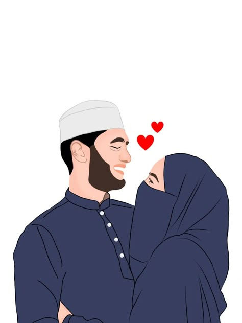 Islamic Cupal Pic Cartoon, Couples Illustration Romantic, Islamic Couple Wallpaper, Muslim Couple Cartoon Art, Muslim Couple Illustration, Love Cartoon Couple, Muslim Couple, Muslim Couple Photography, Islamic Cartoon