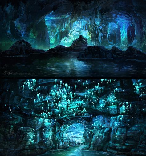 Visual Novel Background, Anime Background Art, Allegory Of The Cave, Cave City, Cave Drawings, Moon Kingdom, Underground Caves, Underground Cities, Fantasy Island