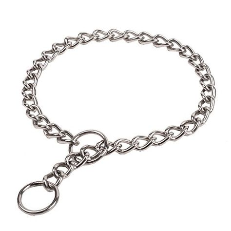 SGODA Chain Dog Training Choke Collar 22 in 3 mm *** Read more at the image link. (This is an affiliate link) Dog Training Tools, Chain Collar, Collar Chain, Training Collar, Heavy Chain, Martingale Collar, Dog Training Collar, Dog Collars & Leashes, Metal Chain Link