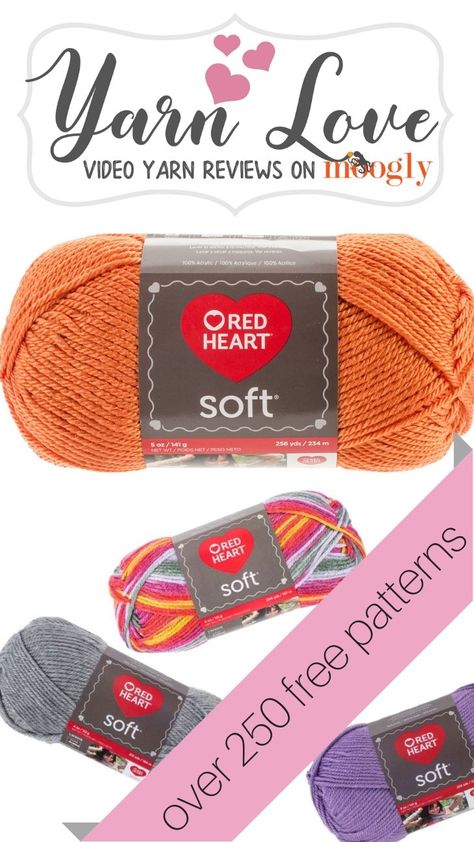 Yarn Love: Red Heart Soft on Moogly Red Heart Soft Yarn Patterns Crochet, American Crochet, I Love This Yarn, Christmas Crochet Patterns, Red Heart Yarn, Crochet Stitches Tutorial, Worsted Weight Yarn, Fiber Arts, Worsted Weight