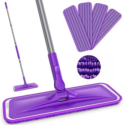 Amazon.com: Microfiber Mops for Floor Cleaning - BPAWA Flat Floor Mop with 4 Reusable Washable Mop Pads fit for Swiffer Powermop Kitchen Wet Dry Dust Mop for Hardwood Laminate Wood Tile Ceramic Vinyl Wall Floors : Health & Household Swiffer Mop, Mopping Laminate Floors, Hardwood Floor Cleaning, Mop Wood Floors, Cleaning Floors, Wood Floor Cleaner, Hardwood Floor Cleaner, Clean Hardwood Floors, Cleaning Wood Floors