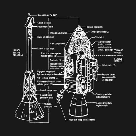 Check out this awesome 'NASA+Apollo+11+Command+and+Service+Module+Schematic+Graphic+Shirt' design on @TeePublic! Nasa Graphic Design, Nasa Rocket Launch, Apollo Space Program, Graphic Shirt Design, Nasa Apollo, Aerospace Engineering, Spaceship Art, Nasa Astronauts, Apollo 11