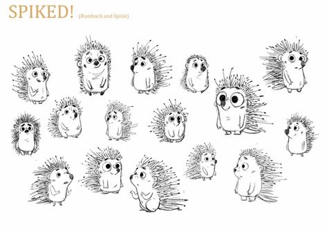 Spiked! | portfolio Hedgehog Cartoon, Hedgehog Design, Hedgehog Cartoon Drawing, Hedgehog Character Design, Hedgehog Doodle How To Draw, Hedgehog Monster, Hedgehog Fantasy Art, Hedgehog Illustration Character Design, Hedgehog Drawing