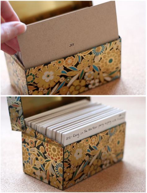 Photo Organizer, 달력 디자인, Memory Jar, Calendar Journal, Diy Calendar, Diy Recipe, Daily Reminders, Letter Box, Index Cards