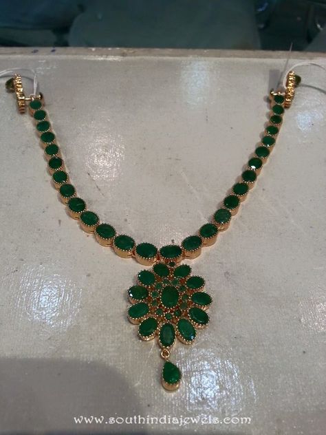 Emerald Pendant Set In Gold, Ruby And Emerald Necklace Indian, Emerald Jewelry Necklace Indian, Pachalu Necklace, Emerald Necklace Indian Gold Jewellery, Red Stone Necklace Gold Indian, Green Emerald Necklace Indian, Green Stone Necklace Indian, Stone Necklace Gold Indian