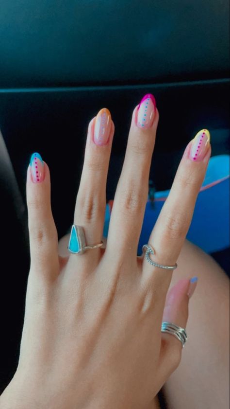 Summer Nails 2023, Hippie Nails, Her Nails, Simple Acrylic Nails, Cute Gel Nails, Soft Nails, Nails 2023, Dream Nails, Fire Nails