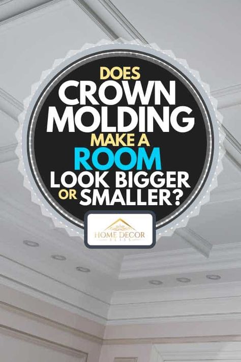 Small Room Crown Molding, Crown Moulding Short Ceiling, Low Ceiling Crown Molding, Crown Molding Short Ceiling, Easy Crown Molding Diy, Crown Molding Vs No Crown Molding, Crown Molding For Low Ceilings, Crown Molding Bedroom, Rustic Crown Molding