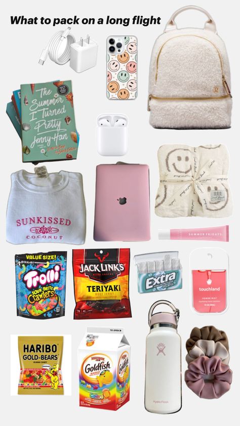 Packing List For Florida, Trip Essentials Packing Lists, Road Trip Bag, Road Trip Kit, Preppy Travel, Airplane Travel Essentials, Road Trip Packing List, Flight Essentials, Airport Tips