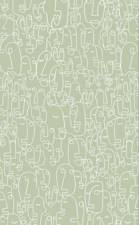 Faces Wallpaper, Sage Aesthetic, Sage Green Aesthetic, Sage Green Wallpaper, Mint Green Aesthetic, Artistic Space, Wallpaper Inspiration, Drawing Wallpaper, Green Photo