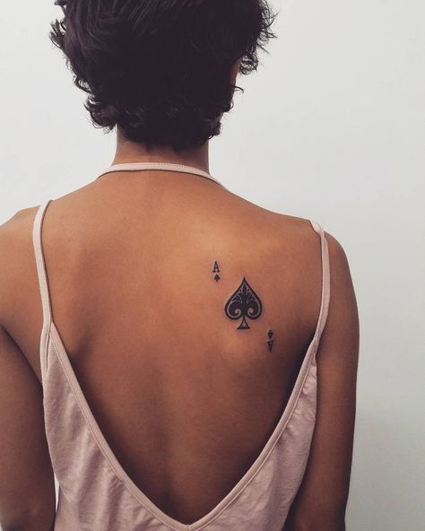 Ace of Spades Tattoo | Tattoo Ideas and Inspiration Gambler Tattoo, Forest Forearm Tattoo, Hobo Symbols, Spades Tattoo, Ace Of Spades Tattoo, Playing Card Tattoos, Cards Tattoo, Queen Of Hearts Tattoo, Spade Tattoo