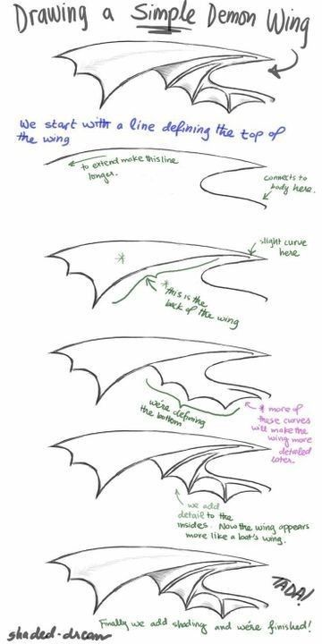 Dragon Wings Sketch, Human With Dragon Wings, Dragon Wing Reference, Dragon Wings Reference, Bat Wings Reference, Devil Wings Drawing, Dragon Wings Drawing Reference, Demon Wings Drawing, Wings Sketch