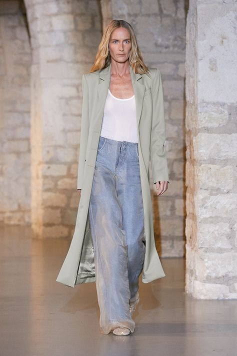 Christopher Esber RTW Spring 2024 [PHOTOS] – WWD Mint Green Jacket, Christopher Esber, Tailored Coat, Tank Bodysuit, White Slip, Spring Summer 2024, 2024 Collection, Summer 2024, Moda Operandi