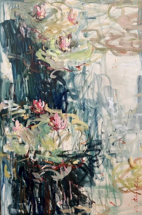 Rise Art, Nature Painting, Garden Painting, Expressionism Painting, Buy Art Online, Contemporary Artwork, Nature Paintings, Water Lilies, Art Class