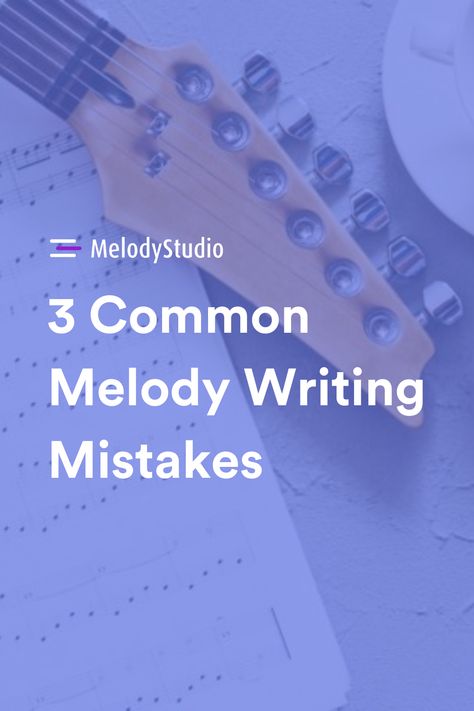 Even the most seasoned composers can make mistakes. Here are the three most common melody writing mistakes and how to avoid them. #melody #writingmelodies #melodywritingmistakes Melody Writing, Writing Mistakes, Songwriting Tips, Make Mistakes, Composers, Making Mistakes, Songwriting, Writing, Songs