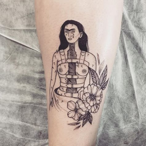 Frida Kahlo Tattoo, Kahlo Tattoo, Frida Tattoo, Frida Kahlo Tattoos, Bestie Tattoo, Celtic Tattoos, Line Art Tattoos, Simplistic Tattoos, Tattoo Tattoo