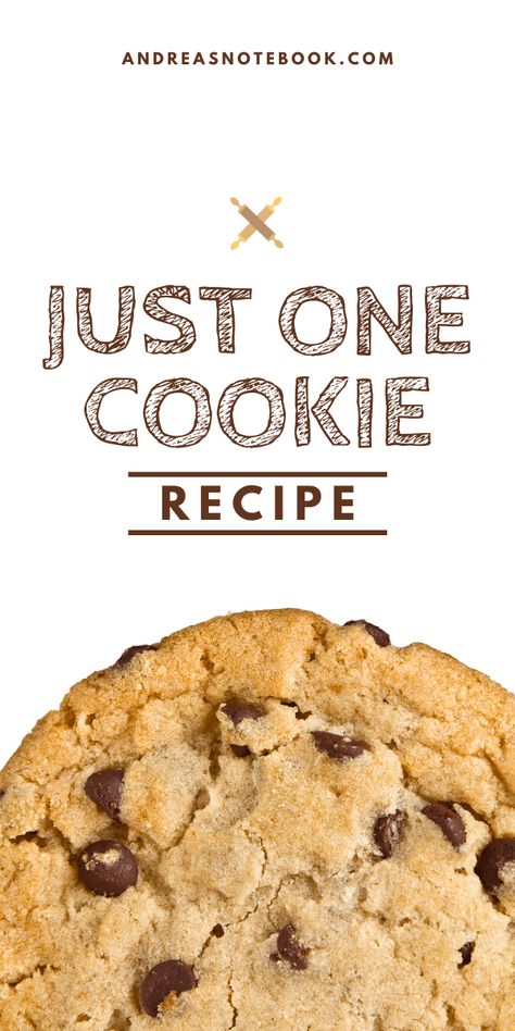 Chocolate Chip Cookie For 1, Single Serve Cookie Dough Recipe, How To Make One Cookie, Recipe For One Cookie, Individual Cookie Recipe, Cookie Recipe For One, Single Chocolate Chip Cookie, Single Cookie Recipe, Cookie For One Recipe