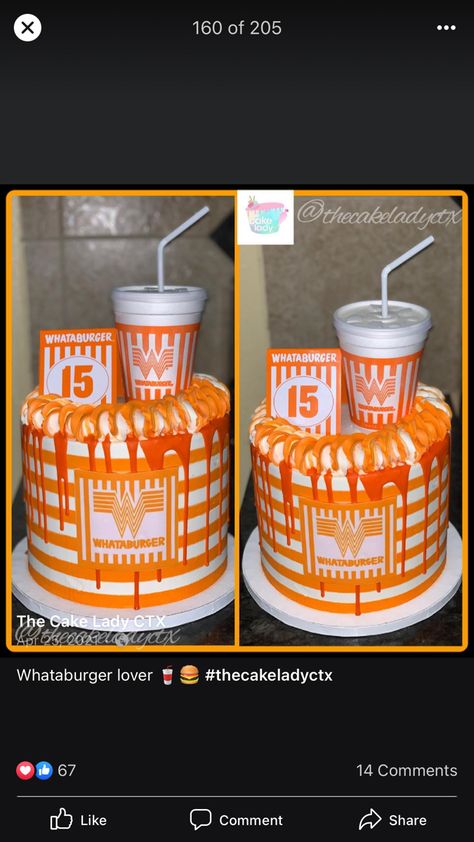 Whataburger Birthday Party, Whataburger Cake, Whataburger Party, 28th Birthday, 1 Birthday, Cookie Party, Chick Fil A, Teacher Ideas, 9th Birthday