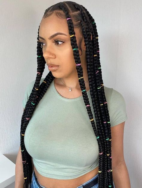 Braids Cornrows, Big Box Braids Hairstyles, African Hair Braiding Styles, Braided Hairstyle, Box Braids Hairstyles For Black Women, Braided Cornrow Hairstyles, Protective Hairstyles Braids, Cool Braid Hairstyles, Girls Hairstyles Braids