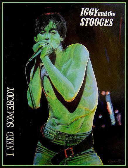 Celebrity Obsession, Proto Punk, Iggy And The Stooges, 80s Celebrities, Gouache Color, The Stooges, Ann Arbor Michigan, Rock N Roll Style, Iggy Pop