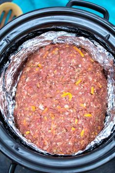 Crock Pot Meatloaf And Potatoes, Crockpot Meatloaf And Potatoes, Hamburger Meat Recipes Crockpot, Hamburger Meat Crockpot Recipes, Crockpot Hamburger Meat Recipes, Hamburger In Crockpot, Crockpot Meatloaf Recipes, Potatoes Casserole, Meatballs Recipes