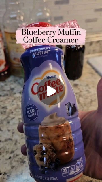 Blueberry Coffee Creamer, Craftologist Coffee Creamer, Homemade Blueberry Muffins, Easy Blueberry Muffins, Homemade Coffee Creamer, Coffee Creamers, Coffee Creamer Recipe, Creamer Recipe, Blueberry Coffee