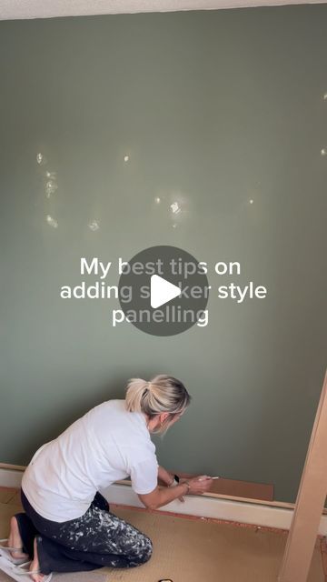 Panelling Measurements, Shaker Panelling Wall, Vertical Wall Paneling, Horizontal Panelling, Panelled Walls, Styling Hacks, Wall Paneling Diy, Board And Batten Wall, Build A Wall