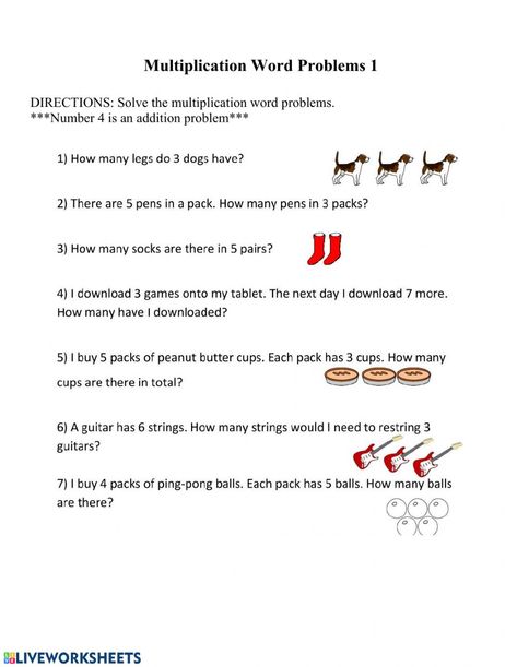 Multiplication Word Problems, Division Word Problems, Learning Multiplication, Multiplication Problems, 1 Worksheet, Multiplication Practice, Multiplication Chart, Multiplication Worksheets, English Grammar Worksheets