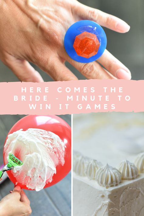 Minute to Win It Bridal Shower Games - Peachy Party Whip Cream Game, Kitchen Tea Games, Free Bachelorette Party Games, Couples Wedding Shower Games, Pancake Party, Engagement Party Games, Fun Bridal Shower Games, Minute To Win, Couple Wedding Shower