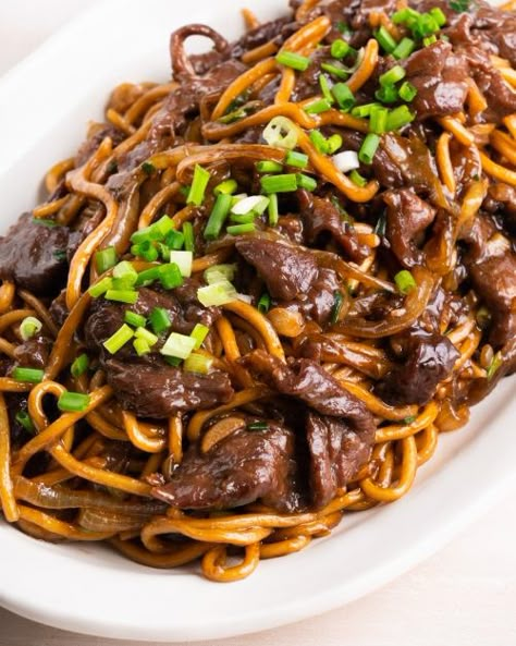 Marion’s Kitchen beef recipes | Marion's Kitchen Mongolian Bbq At Home Stir Fry, Chili Beef Noodles, Mongolian Beef Udon Noodles, Beef Medallions Recipes, Marions Kitchen Recipes Beef, Mongolian Noodles Stir Fry, Mongolian Food Recipes, Mongolian Bbq Noodles, Udon Noodle Recipe Beef