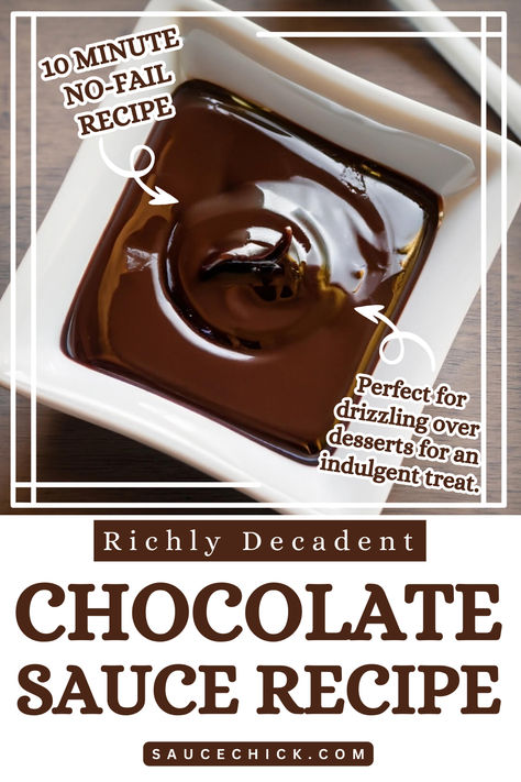 CHOCOLATE SAUCE RECIPE Easy Chocolate Sauce For Ice Cream, Chocolate Sauce For Cake, Chocolate Sauce For Ice Cream, Easy Chocolate Sauce, Chocolate Sauce Recipe, Dark Chocolate Sauce, Homemade Chocolate Sauce, Hot Chocolate Sauce, Low Calorie Chocolate