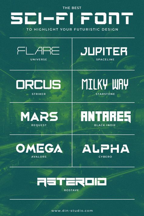 Dive into the universe of design with our top picked 'Best Free Sci-Fi Font Collections'. A specially curated treasure for designers, these fonts will bring visions of galaxies, alien civilizations, and futuristic worlds right to your project. Ignite your creativity, achieve exceptional design quality, and make your work stand out! Unleash your passion for design and let these fonts speak a language only a true artist understands! Futuristic Font Design, Retro Futuristic Font, Free Futuristic Fonts, Futuristic Fonts Canva, Font Am, Sci Fi World Building, Sci Fi Typography, Scifi Font, Sci Fi Graphic Design