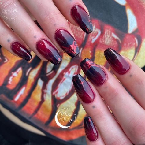 The Flash Nails Designs, Wanda Inspired Nails, Wanda Maximoff Inspired Nails, Scarlet Witch Inspired Nails, Wanda Vision Nails, Scarlett Witch Nails, Wanda Maximoff Nails Designs, Marvel Gel Nails, Marvel Nails Designs The Avengers