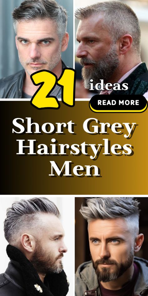 Elevate Your Style with Top Men's Short Grey Hairstyles - Trendy & Timeless Mens Hairstyles Gray Hair, Men’s Grey Hair Styles Short, Mens Haircut Grey Hair, Men Grey Hairstyle, Men Haircut Grey Hair, Men’s Haircut Salt And Pepper, Grey Hair Men Style, Older Mens Short Hairstyles, Short Haircuts For Older Men Grey Hair