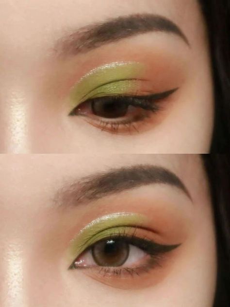 Aesthetic Eye, Eye Makeup Palette, Graphic Makeup, Eye Looks, Ethereal Makeup, Green Makeup, Unique Makeup, Eye Makeup Designs, Edgy Makeup