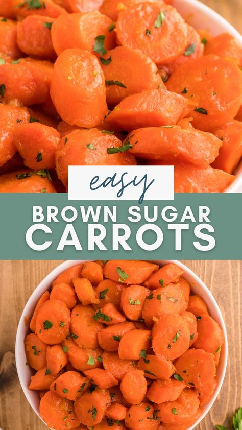 Easter Carrot Recipes, Boiled Carrots Recipe, Brown Sugar Honey Glazed Carrots, Side Dish For Easter, Boiled Carrots, Brown Sugar Carrots, Brown Sugar Glazed Carrots, Boil Carrots, Glazed Carrots Recipe