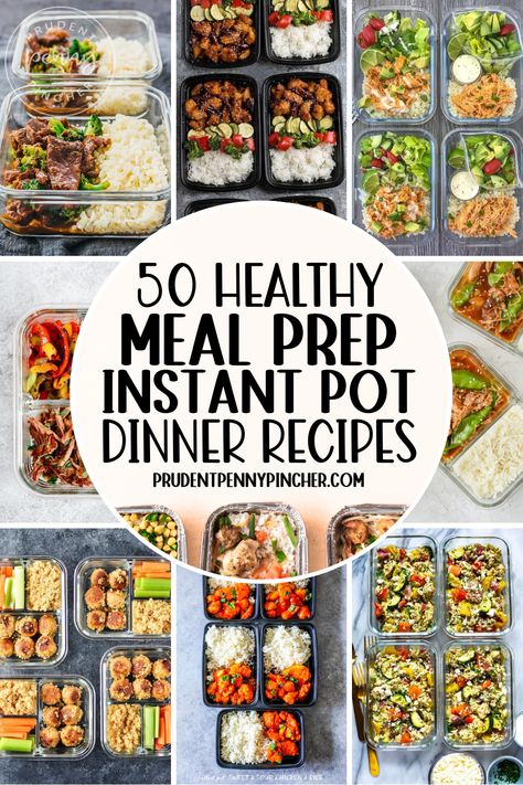 A collection of healthy Instant Pot meal prep recipes, featuring high-protein chicken and vegetarian options, perfect for quick lunches and weekly meal prep. Easy Ideas For Lunch, Flavorful Meal Prep, Meal Prep Instant Pot, High Protein Chicken Recipes, Healthy Chicken Dinners, Cheap Healthy Recipes, Instant Pot Meal Prep, Dinners Vegetarian, Easy Meal Prep Recipes