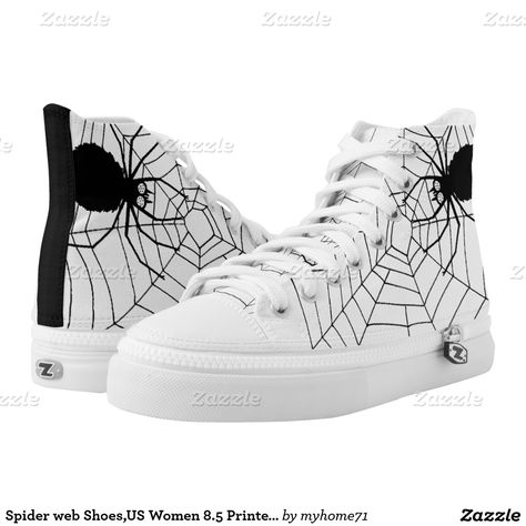 Spider Web Shoes, Spider Web Diy, Printed Shoes, Shoe Inspo, Shoe Print, Spider Web, White Shoes, New Shoes, Gift Baskets