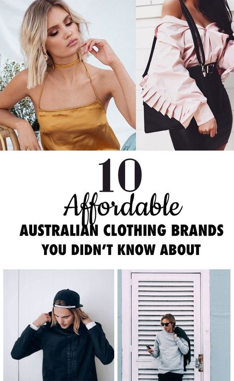 these australian clothing brands are amazing! Affordable Clothing Brands, Australian Clothing Brands, Australian Dresses, Cheap Clothing Websites, Australian Clothing, Top Clothing Brands, Australia Clothes, European Outfit, Australian Fashion Designers