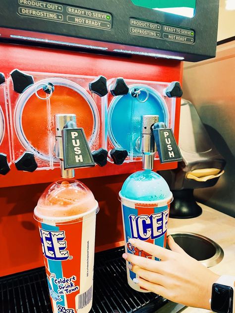 #summer #icee #vibes Icee Slushie Aesthetic, Icee Slushie, Food L, Summer Ideas, Frozen Drinks, Cute Wild Animals, Summer Treats, Slushies, Wild Animals