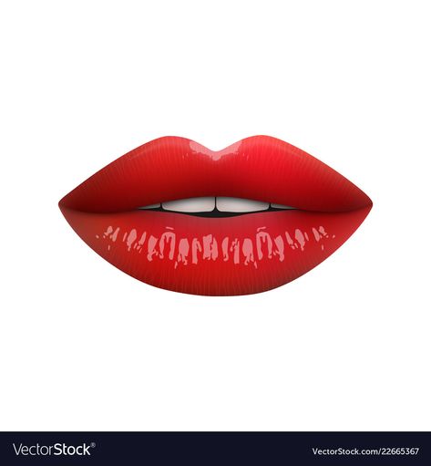 Lips Vector, Lips Illustration, Stained Glass Projects, Cake Decorating Tips, Everyday Objects, Microblading, Red Lips, Decorating Tips, Lip Colors