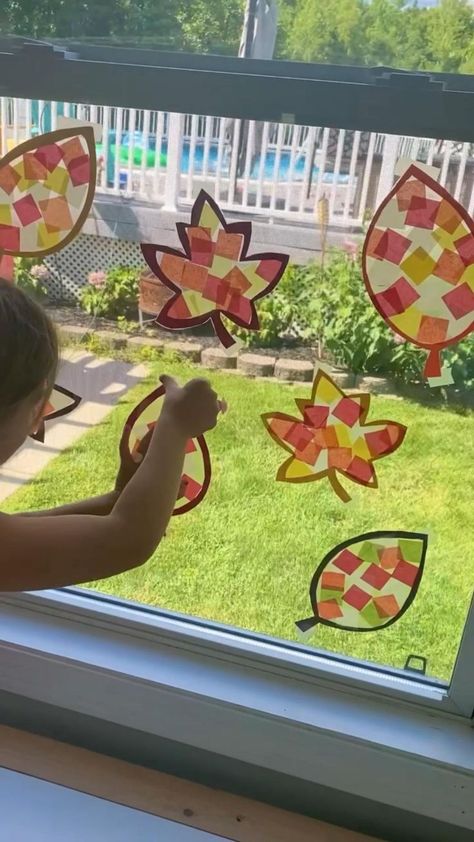 Leaf Sun Catchers in 2022 | Fall preschool activities, Homeschool crafts, Fall crafts Fall Theme Art For Toddlers, Fall Classroom Crafts For Kids, Sukkot Crafts For Preschoolers, Fall Season Crafts For Preschool, Prek Art Projects Fall, Toddler Fall Art Activities, Fall Art For Toddlers October, Fall Tissue Paper Crafts For Kids, Preschool Harvest Crafts