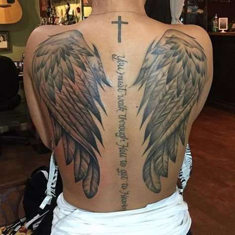 Belly Tattoos For Women, Wing Tattoos On Wrist, Chinese Tattoo Designs, Angel Wings Tattoo On Back, Guardian Angel Tattoo Designs, Angel Wing Tattoo, Wing Tattoos On Back, Wing Tattoo Men, Ambigram Tattoo