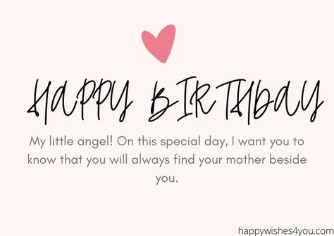 Emotional Birthday Wishes For Daughter From Mom A mom is a best friend, a teacher, a caretaker, and where we learn what love means. Happy birthday to my amazing mom. I’m so thankful to be your daughter. The day you born is the happiest day of your life, with you we born as mother and... The post emotional birthday wishes for daughter from mom appeared first on HappyWishes4you. Daughter First Birthday Quotes From Mom, Happy Birthday To My First Born Daughter, Birthday Wishes For Daughter From Mom, Emotional Birthday Wishes, First Birthday Quotes, Am Quotes, I Am Quotes, What Love Means, Wishes For Daughter